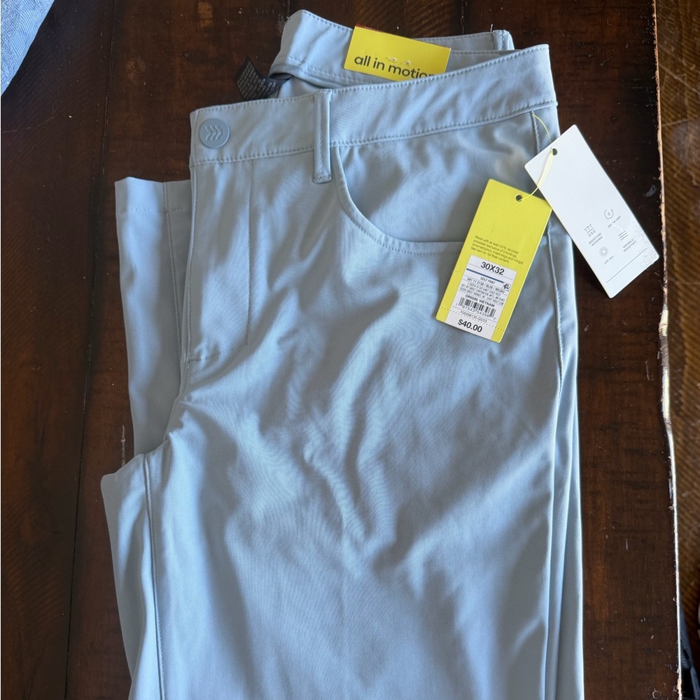 Target All in Motion Men's Light Blue Golf Pants. Size 30x32